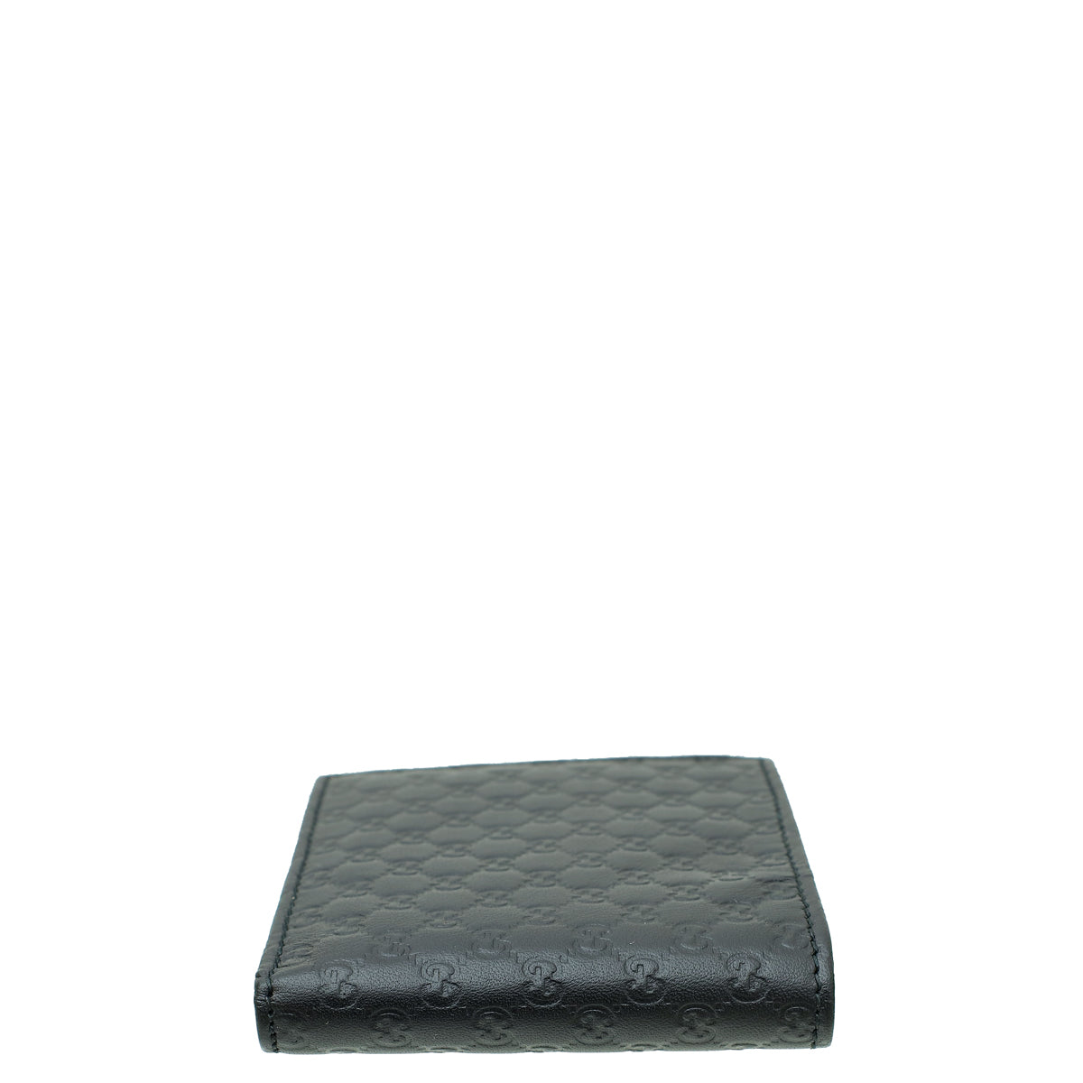 Gucci Black GG Microguccissima Bi Fold Wallet