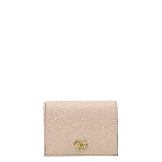 Gucci Pink GG Marmont Small Card Case Wallet