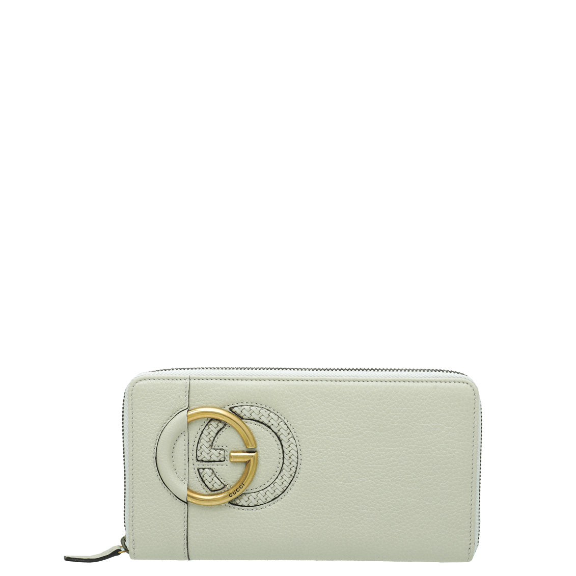 Gucci Off White Twill Zippy Organizer Wallet