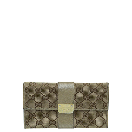 Gucci Bicolor GG Continental Wallet