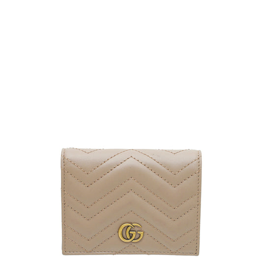 Gucci Dusty Pink GG Marmont Card Case