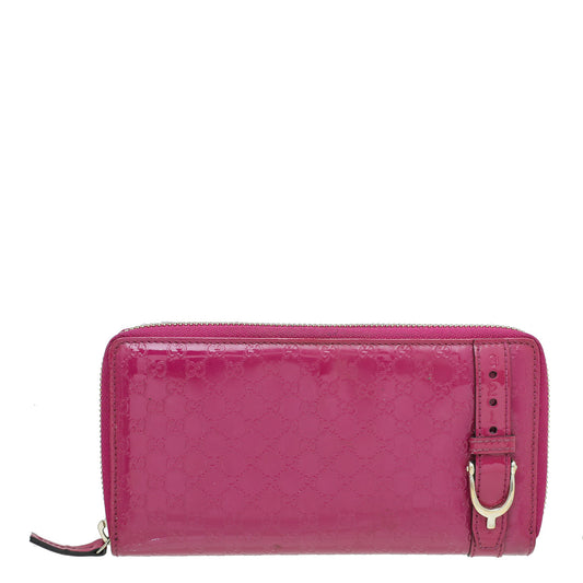 Gucci Fuchsia Microguccissima Nice Wallet