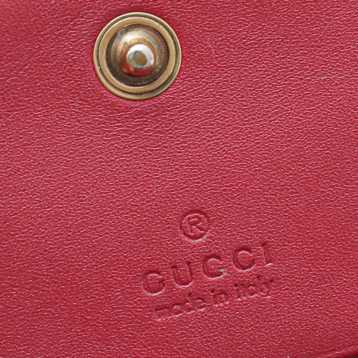 Gucci Red GG Marmont Card Case