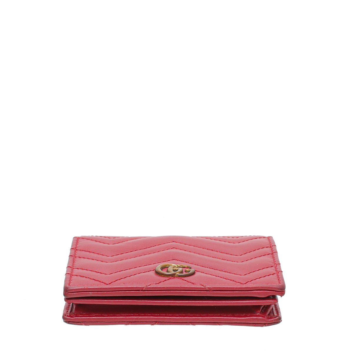 Gucci Red GG Marmont Card Case