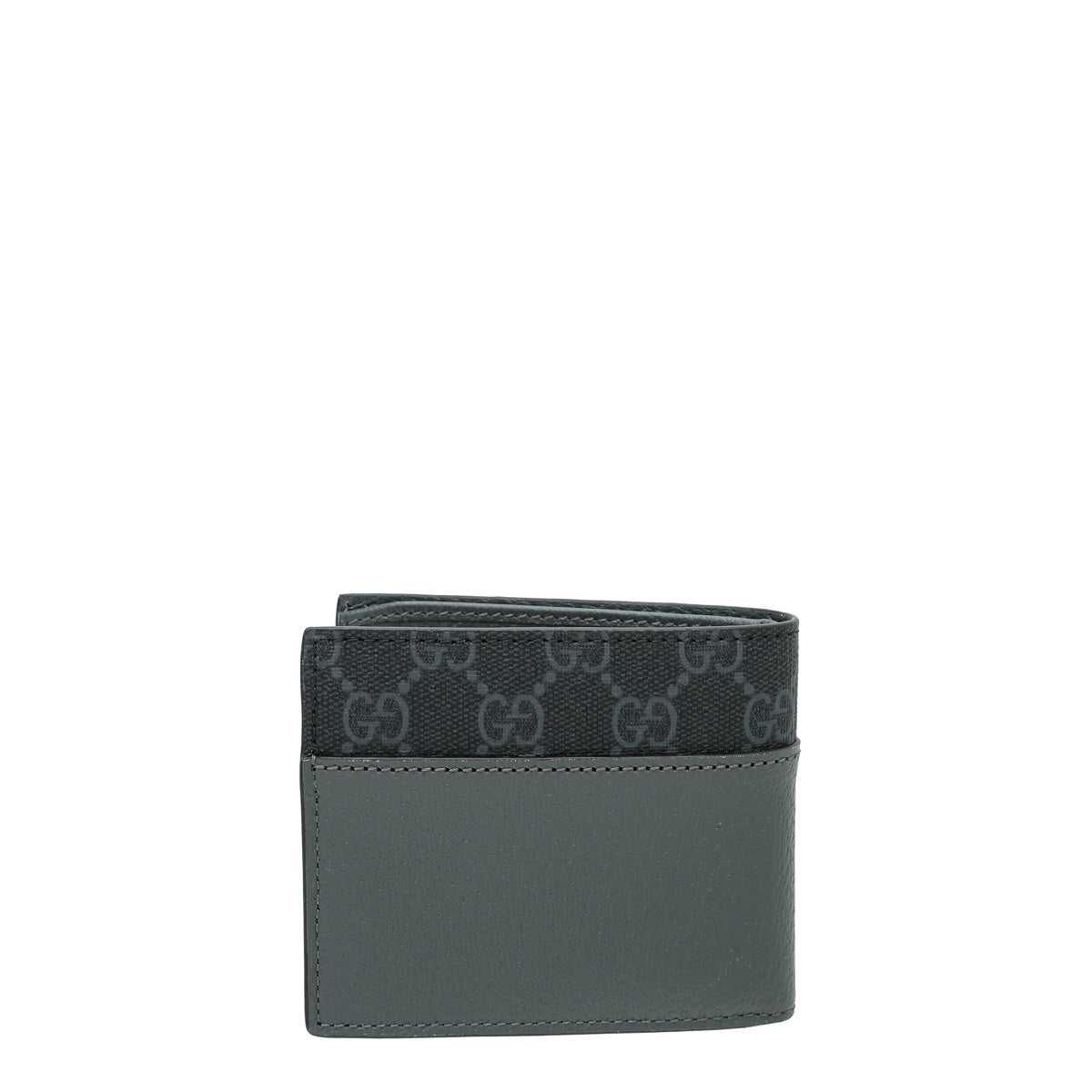 Gucci Dark Grey Cut-Out Interlocking G Wallet