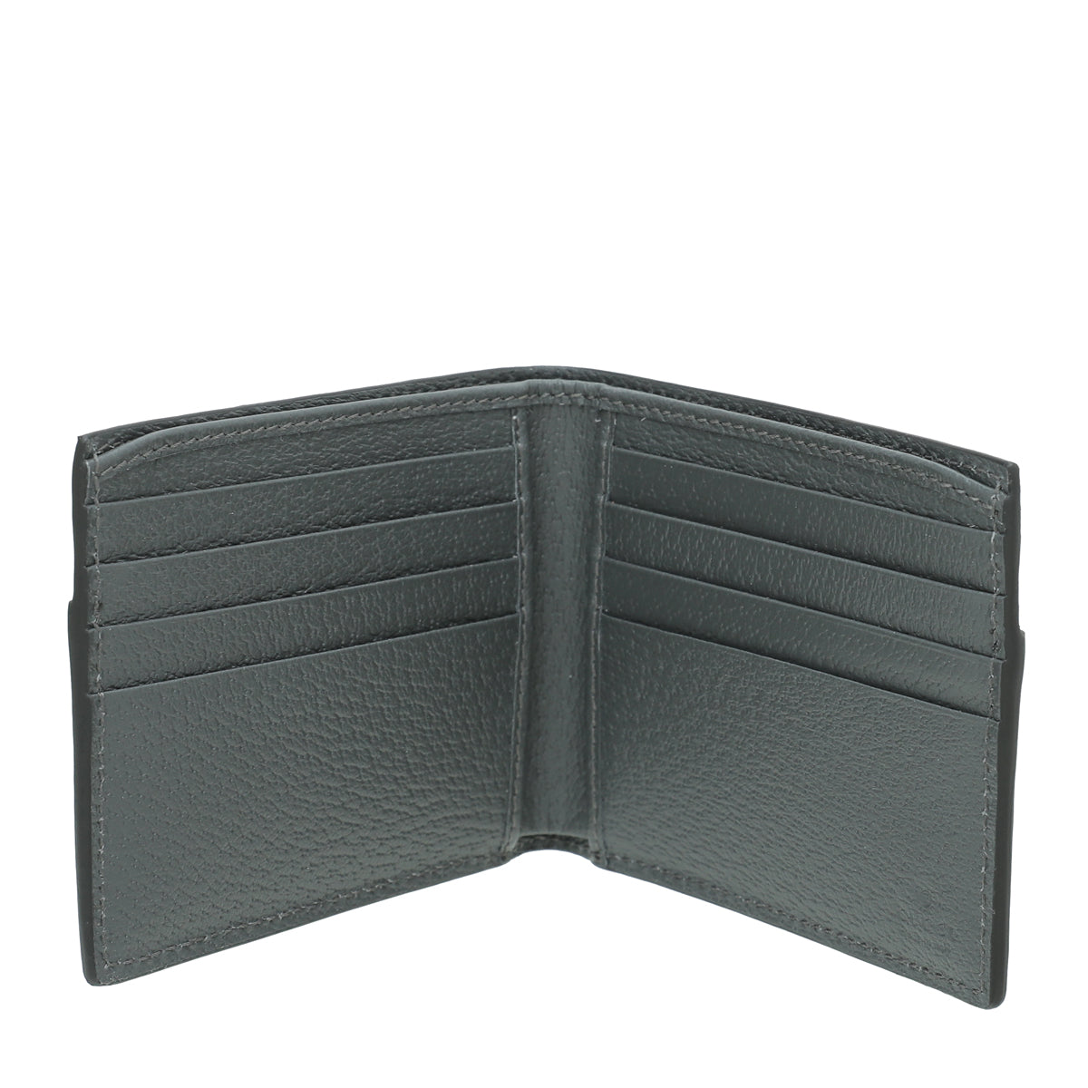 Gucci Dark Grey Cut-Out Interlocking G Wallet