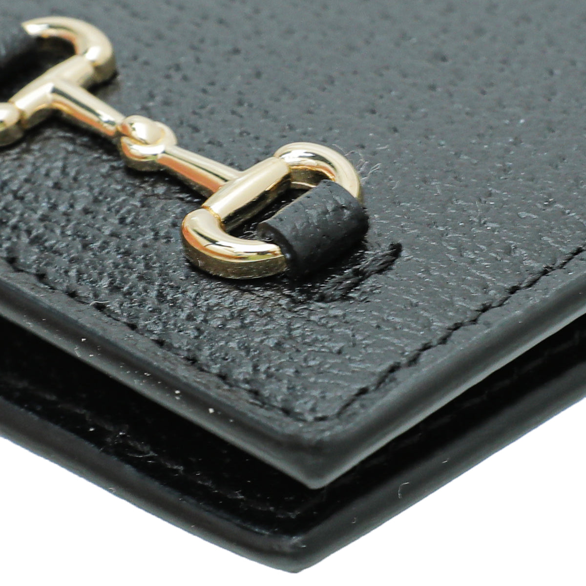 Gucci Black Horsebit Card Case