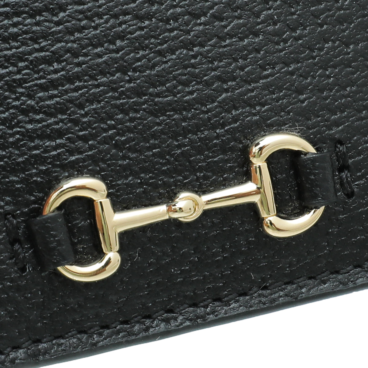 Gucci Black Horsebit Card Case