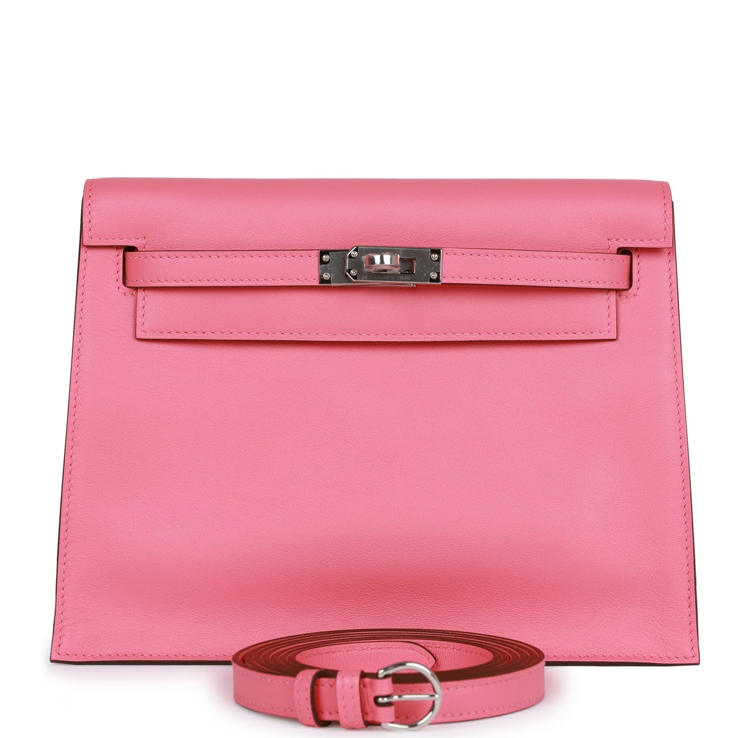 Hermes Kelly Danse Rose Azalee Swfit Palladium Hardware