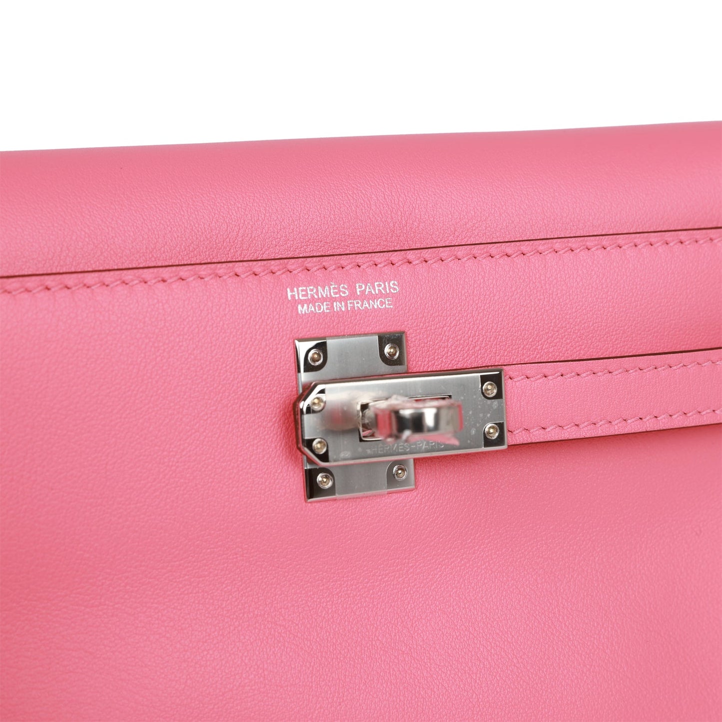 Hermes Kelly Danse Rose Azalee Swfit Palladium Hardware