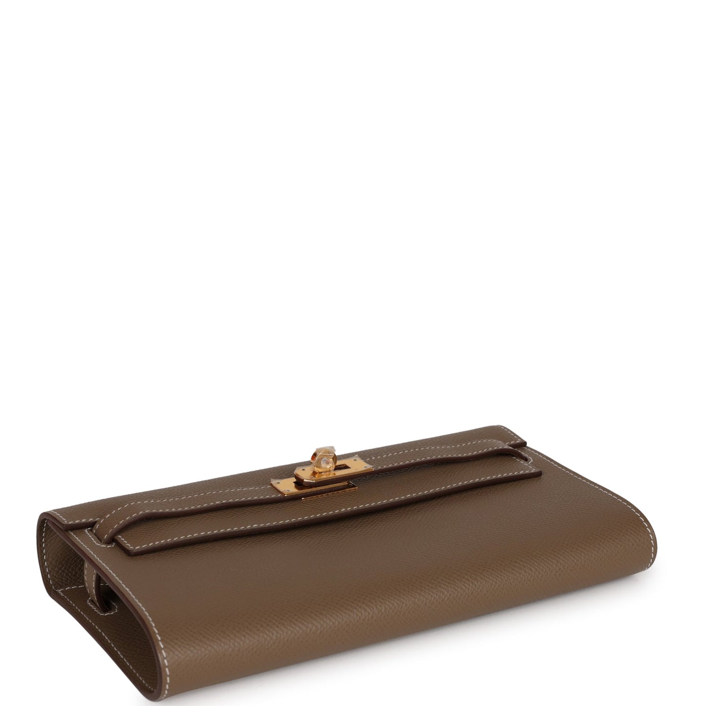 Hermes Kelly Wallet To Go Etoupe Epsom Gold Hardware