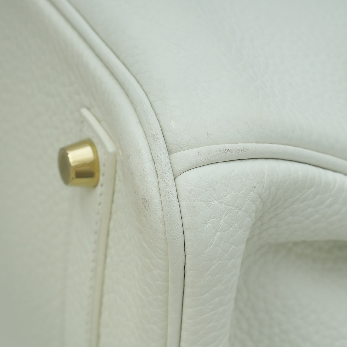 Hermes Blanc Retourne Birkin 35 Bag