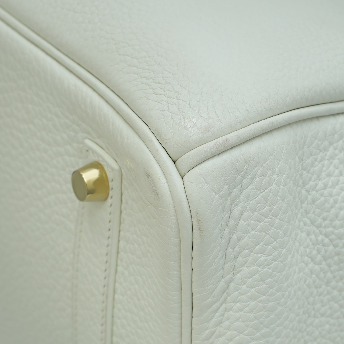 Hermes Blanc Retourne Birkin 35 Bag