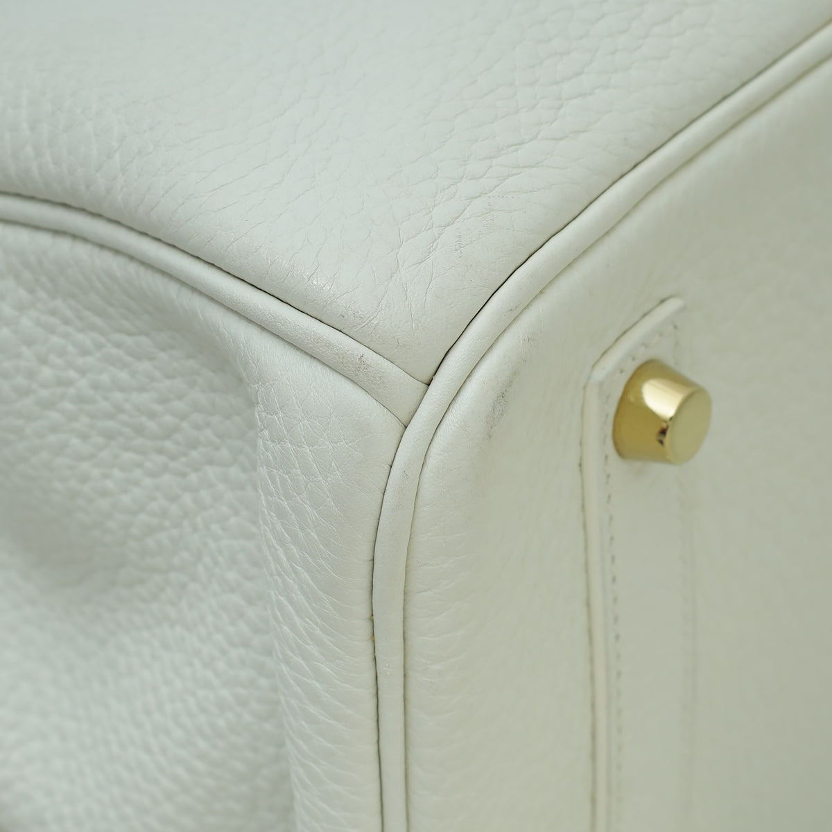 Hermes Blanc Retourne Birkin 35 Bag