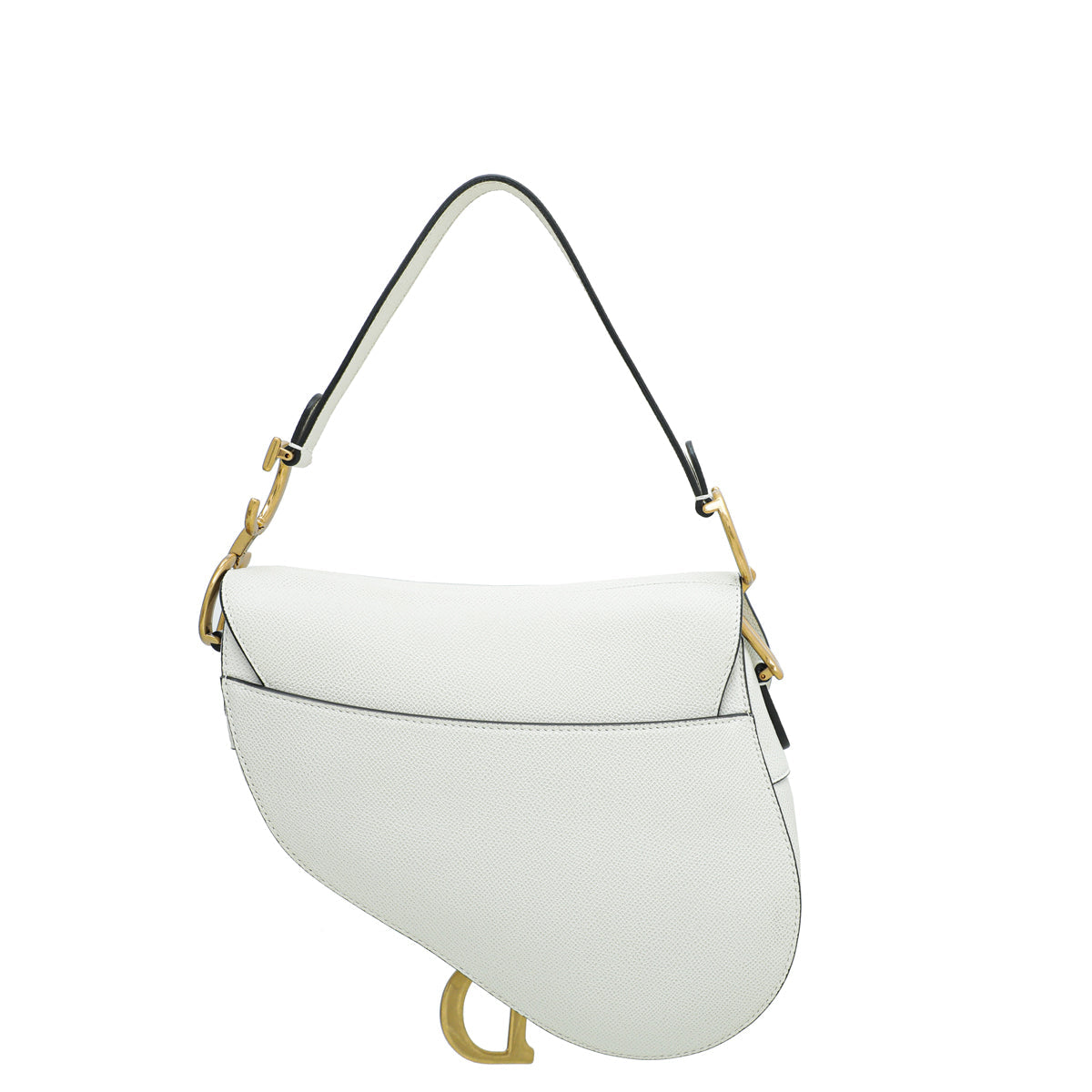 Christian Dior White Saddle Medium Bag