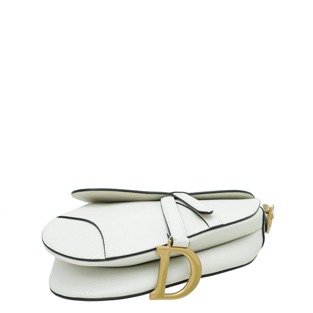 Christian Dior White Saddle Medium Bag