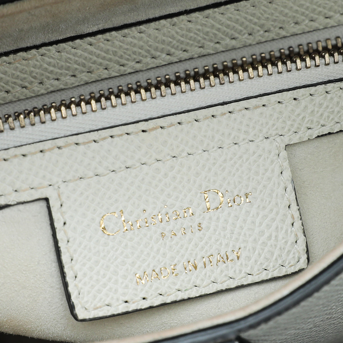 Christian Dior White Saddle Medium Bag