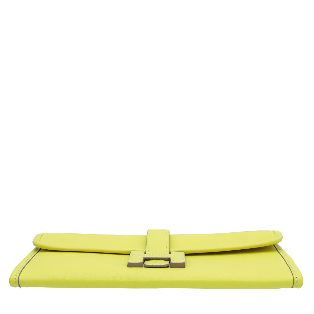 Hermes Jaune De Naples Jige Duo trio Wallet