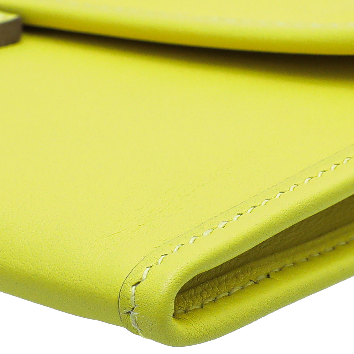 Hermes Jaune De Naples Jige Duo trio Wallet