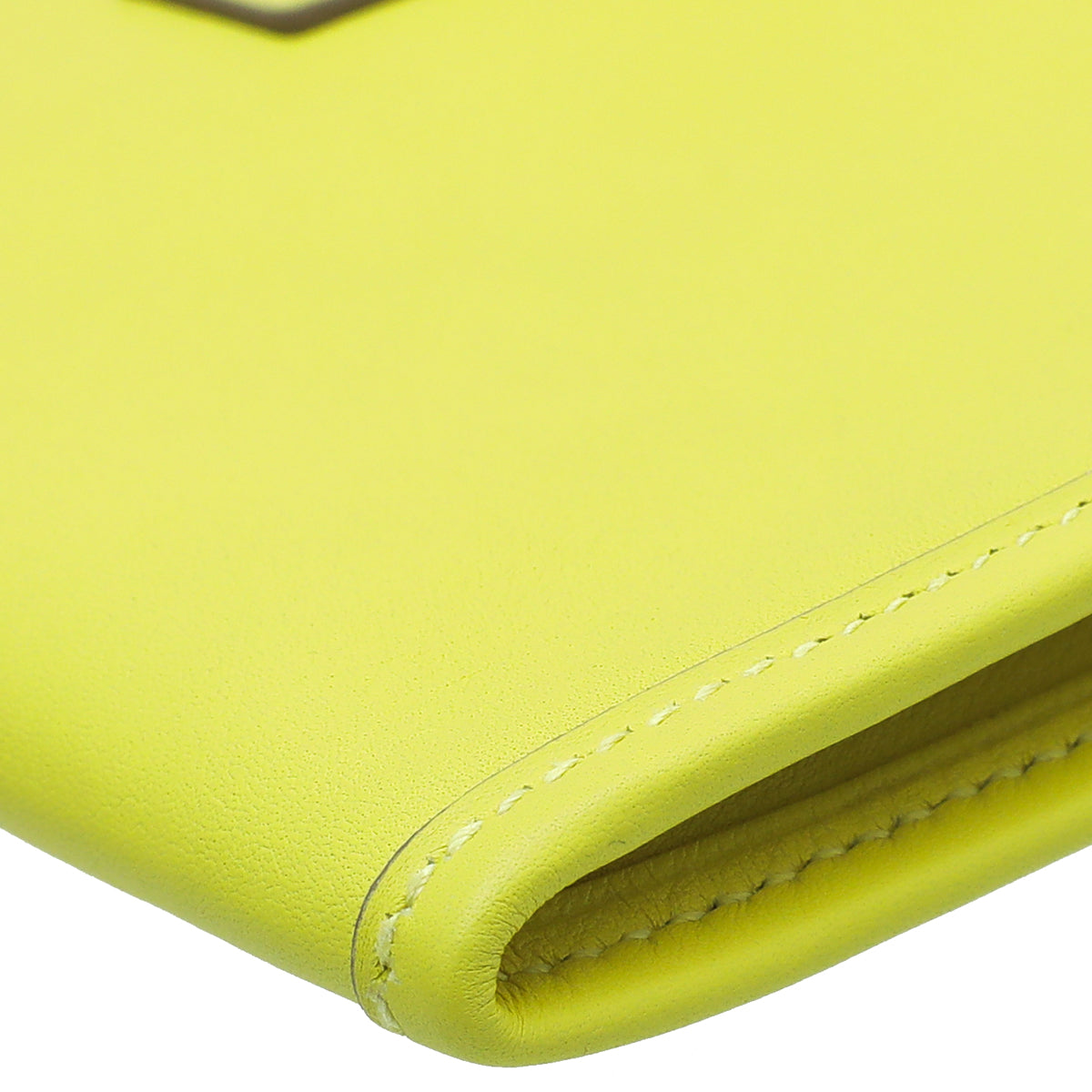 Hermes Jaune De Naples Jige Duo trio Wallet