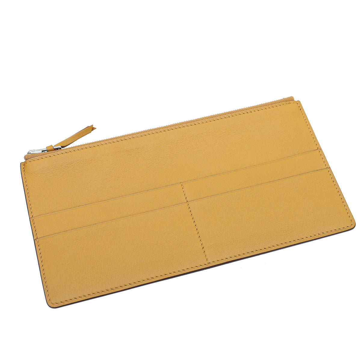 Hermes Jaune De Naples Jige Duo trio Wallet