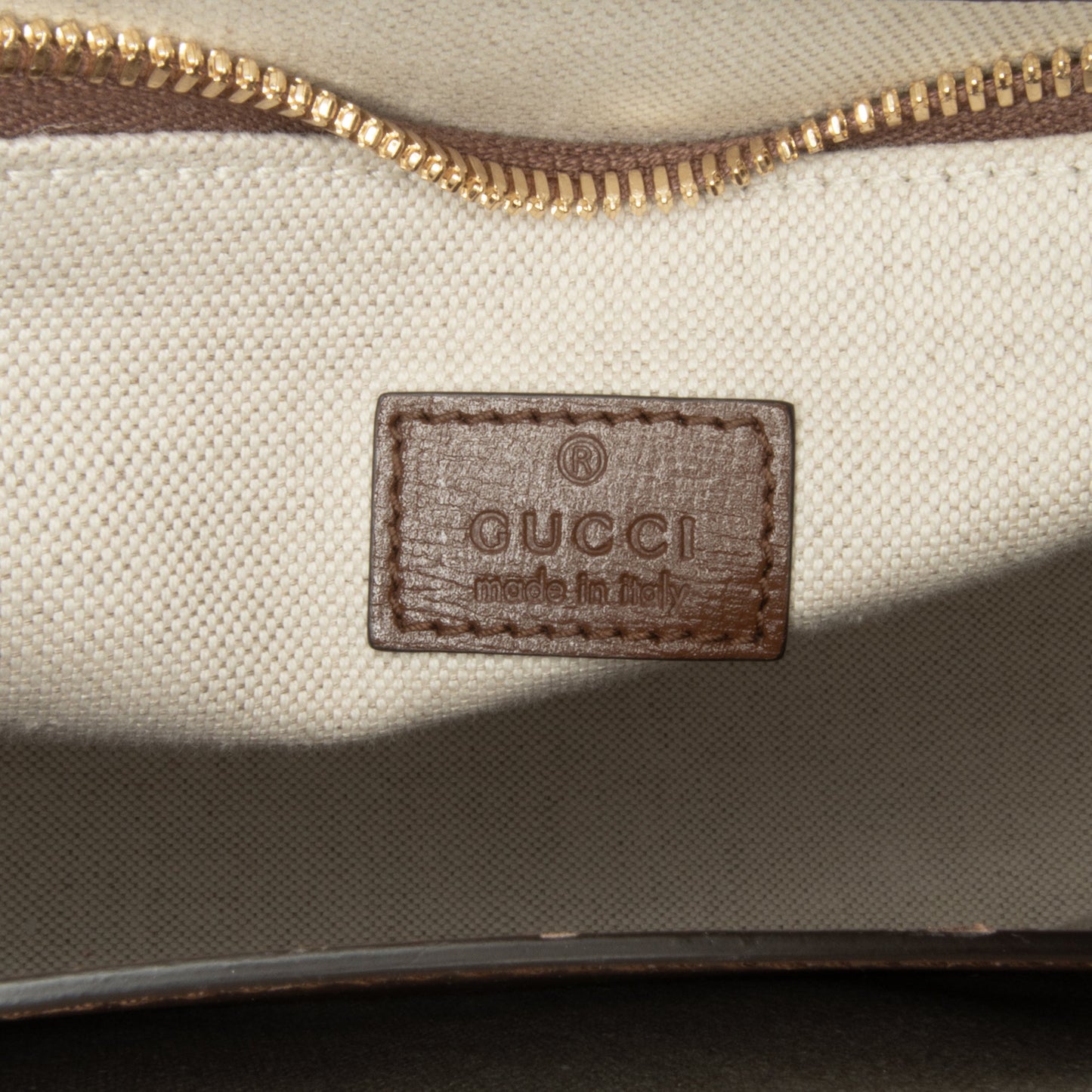 Gucci Horsebit 1955 Web Crossbody Brown Calfskin