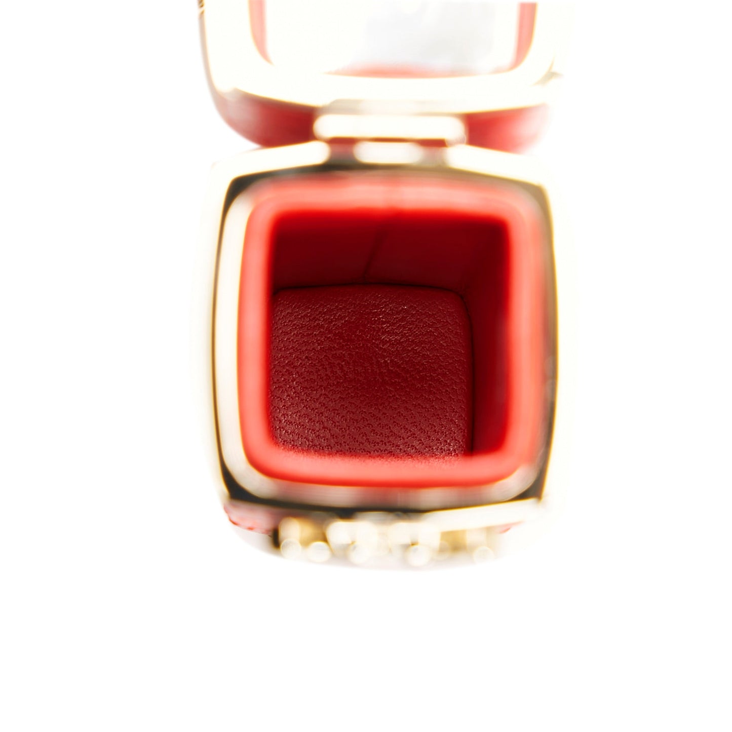 Chanel CC Lambskin Squared Lipstick Case on Chain Red Lambskin Gold