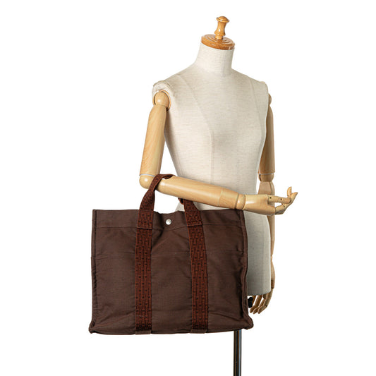 Hermès Herline MM Brown Canvas