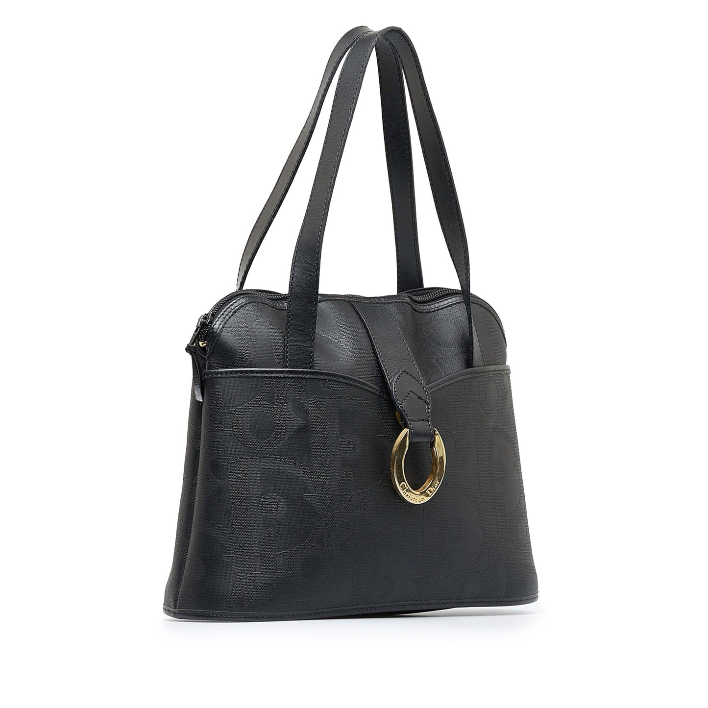 Black Dior Trotter Tote Bag