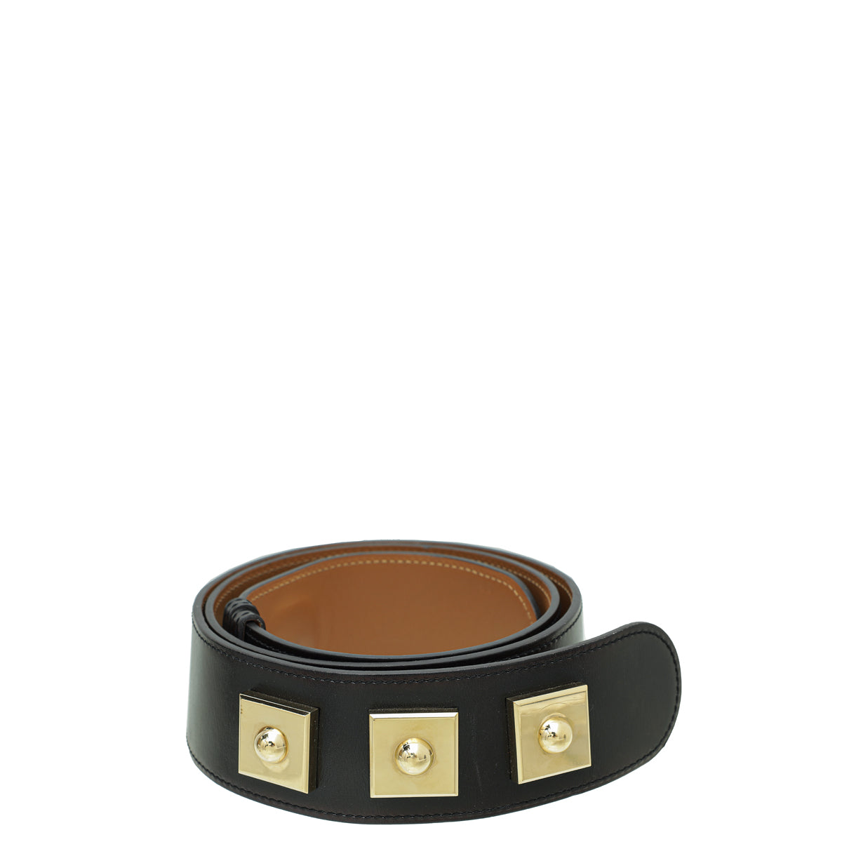 Hermes Noir Piano Belt