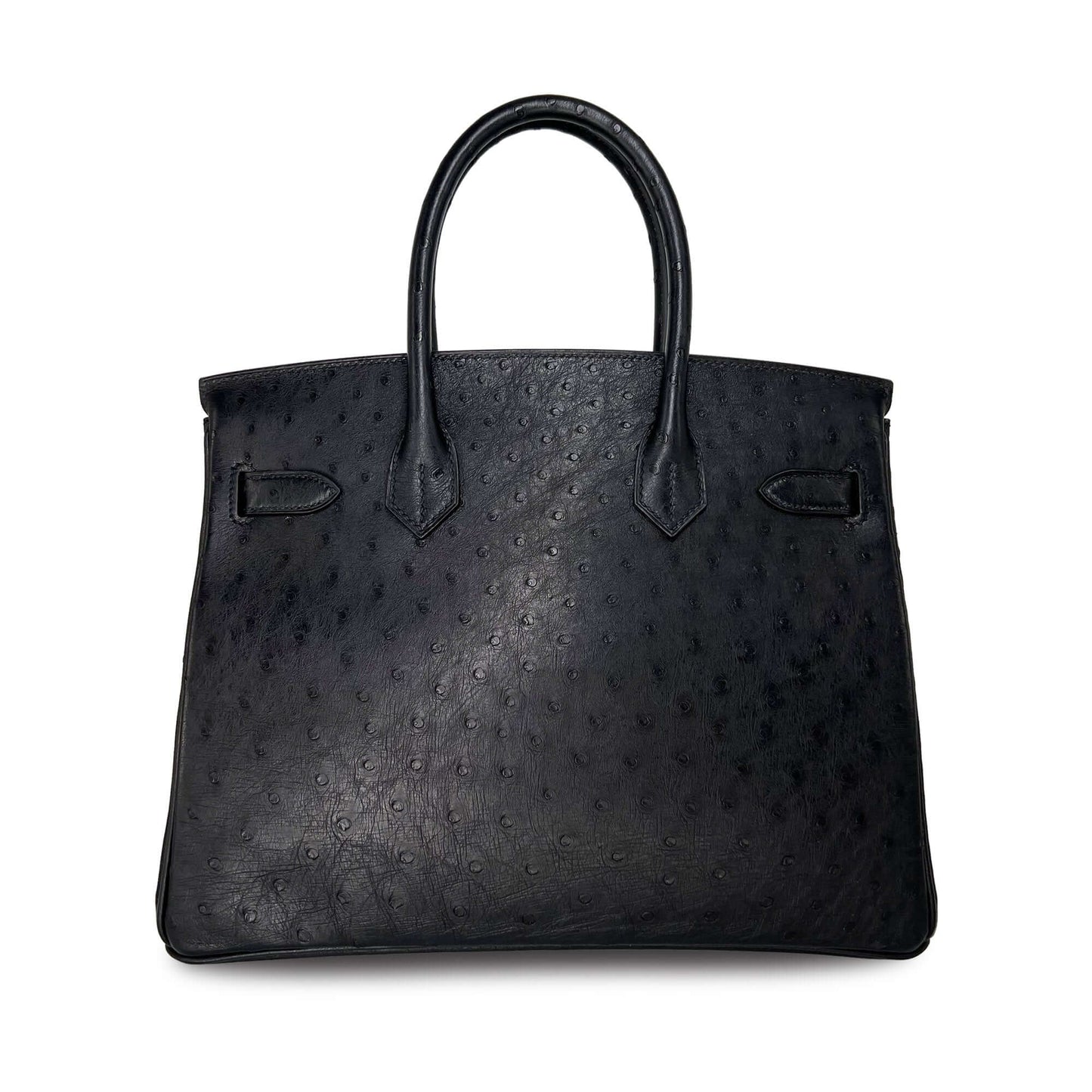 Pre Owned Hermes Birkin Noir Designer Bag B30 RGHW