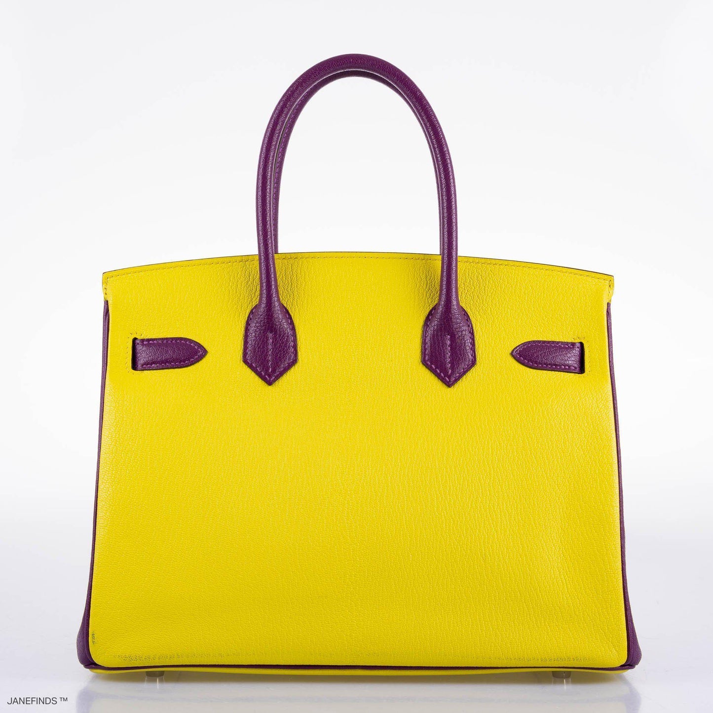 Hermes HSS Birkin 30 Lime & Anemone Chevre leather Gold Hardware - 2014, R Square