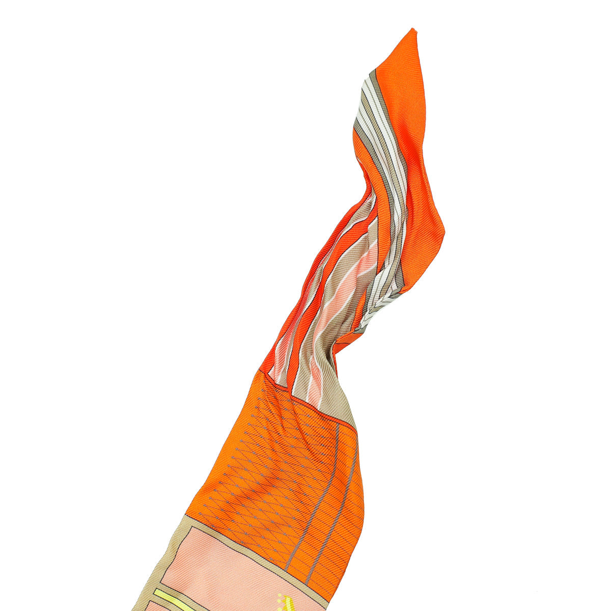 Hermes Orange Multicolor Couvertures Nouvelles Silk Twilly