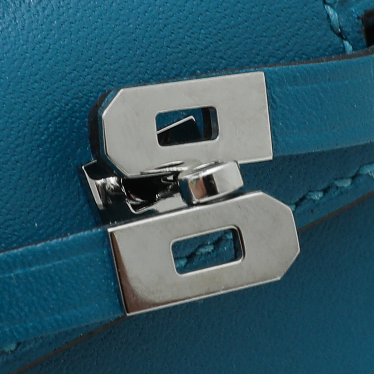 Hermes Blue Izmir Kelly Micro Twilly Bag Charm