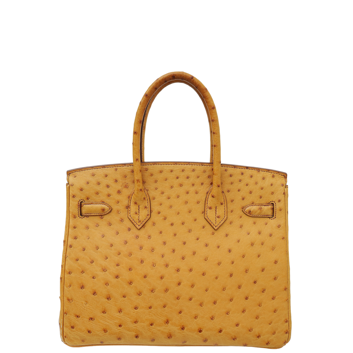 Hermes Tabac Camel Ostrich Birkin 30 Bag