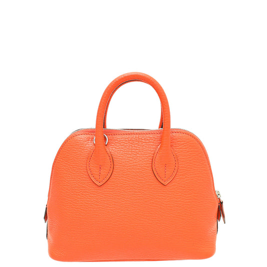 Hermes Poppy Chevre Mysore Bolide Mini Bag