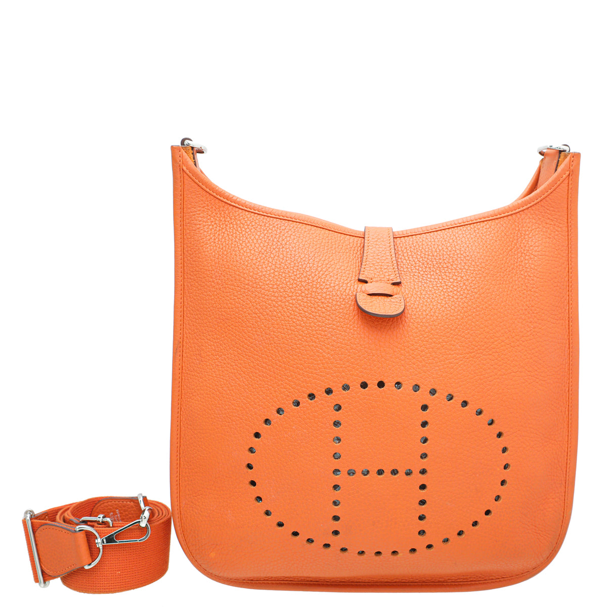 Hermes Orange Evelyne III GM Bag