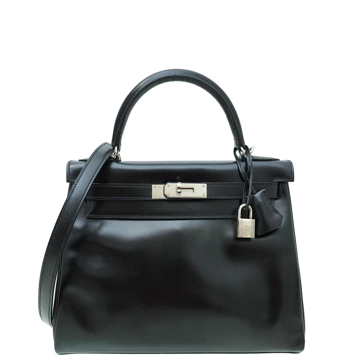 Hermes Black Retourne Kelly 28 Bag