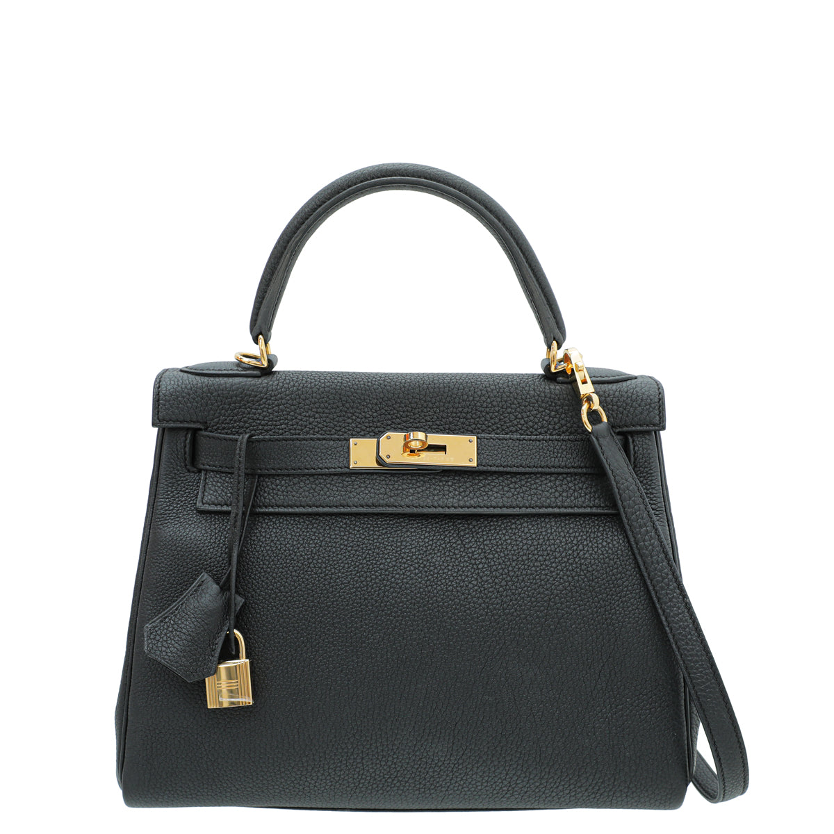 Hermes Noir Retourne Kelly 28 Bag