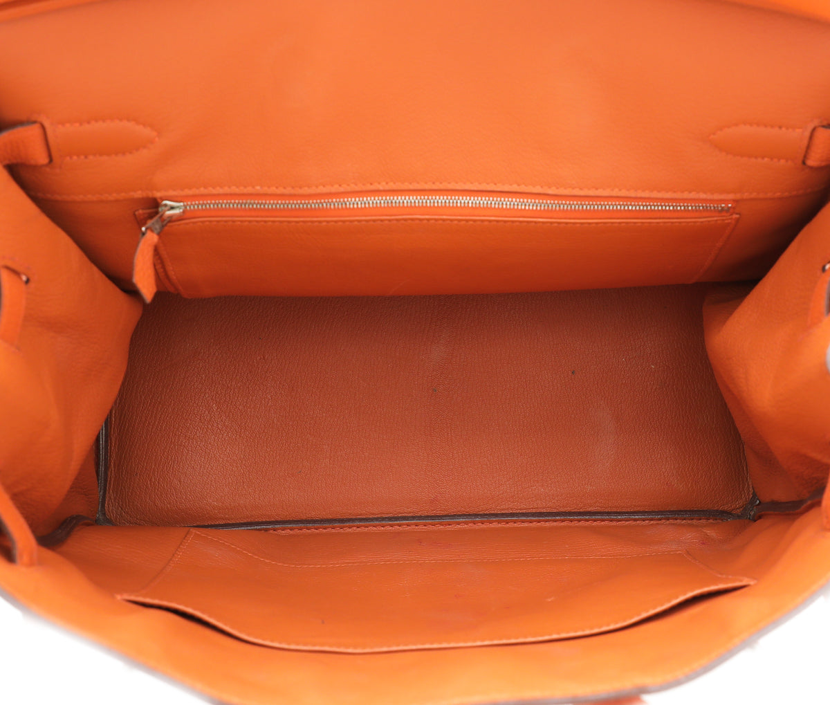 Hermes Orange Birkin 35 Bag