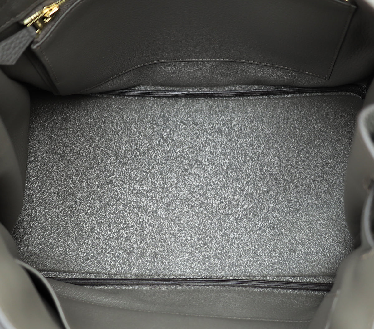 Hermes Gris Etain Retourne Birkin 30 Bag