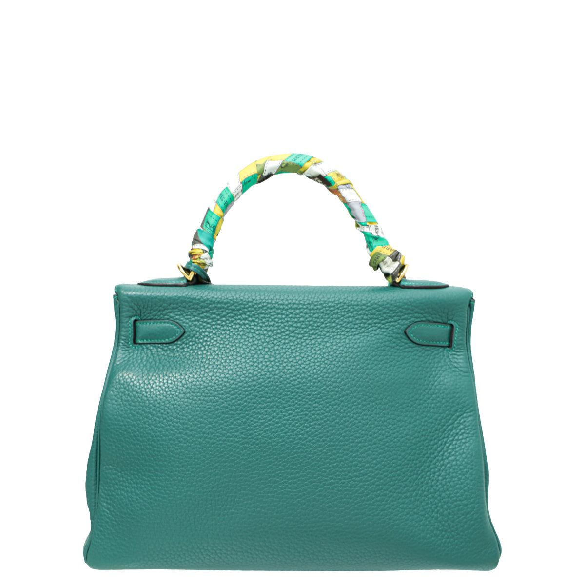 Hermes Malachite Retourne Kelly 32 Bag W/ Twilly