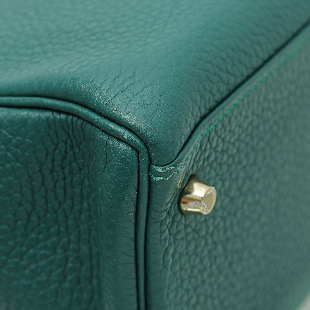 Hermes Malachite Retourne Kelly 32 Bag W/ Twilly