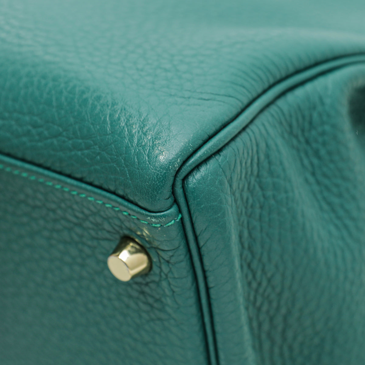 Hermes Malachite Retourne Kelly 32 Bag W/ Twilly