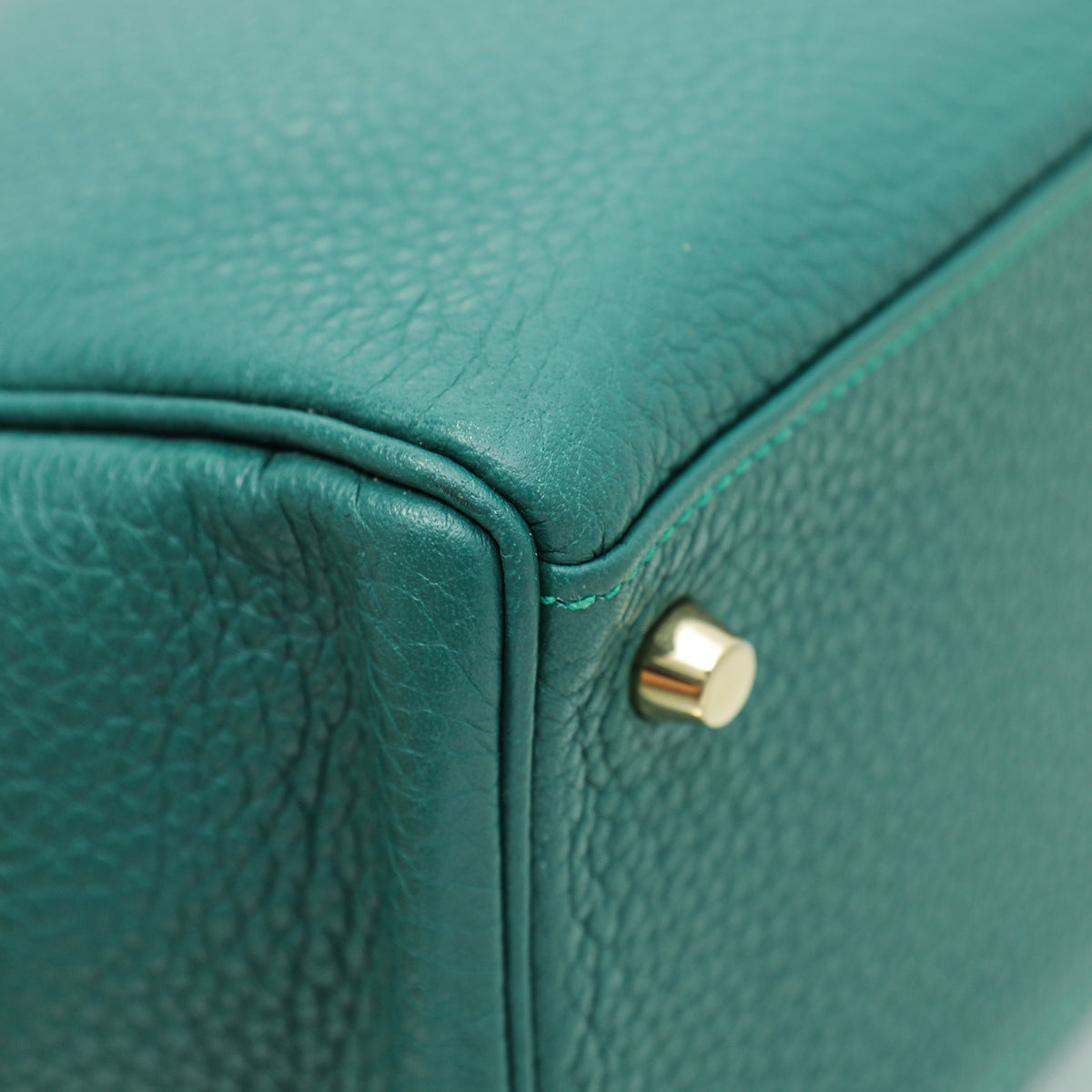 Hermes Malachite Retourne Kelly 32 Bag W/ Twilly