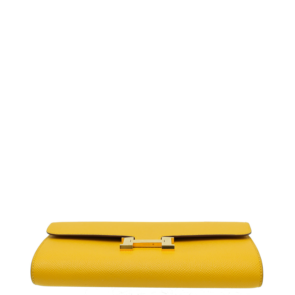 Hermes Jaune Ambre Constance To Go Wallet