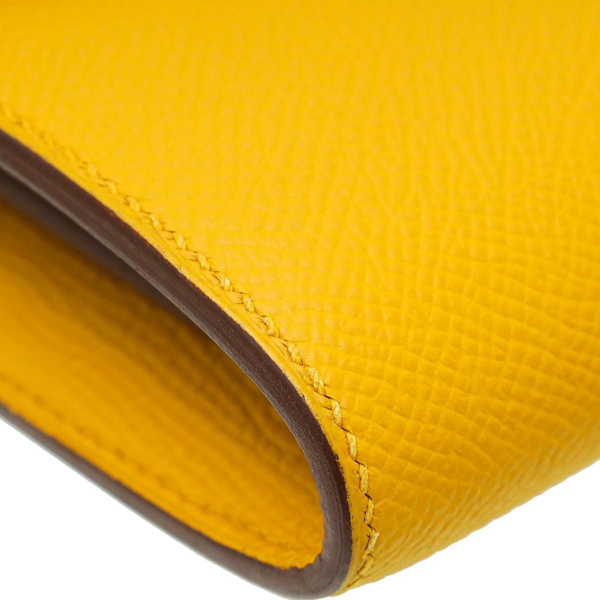 Hermes Jaune Ambre Constance To Go Wallet