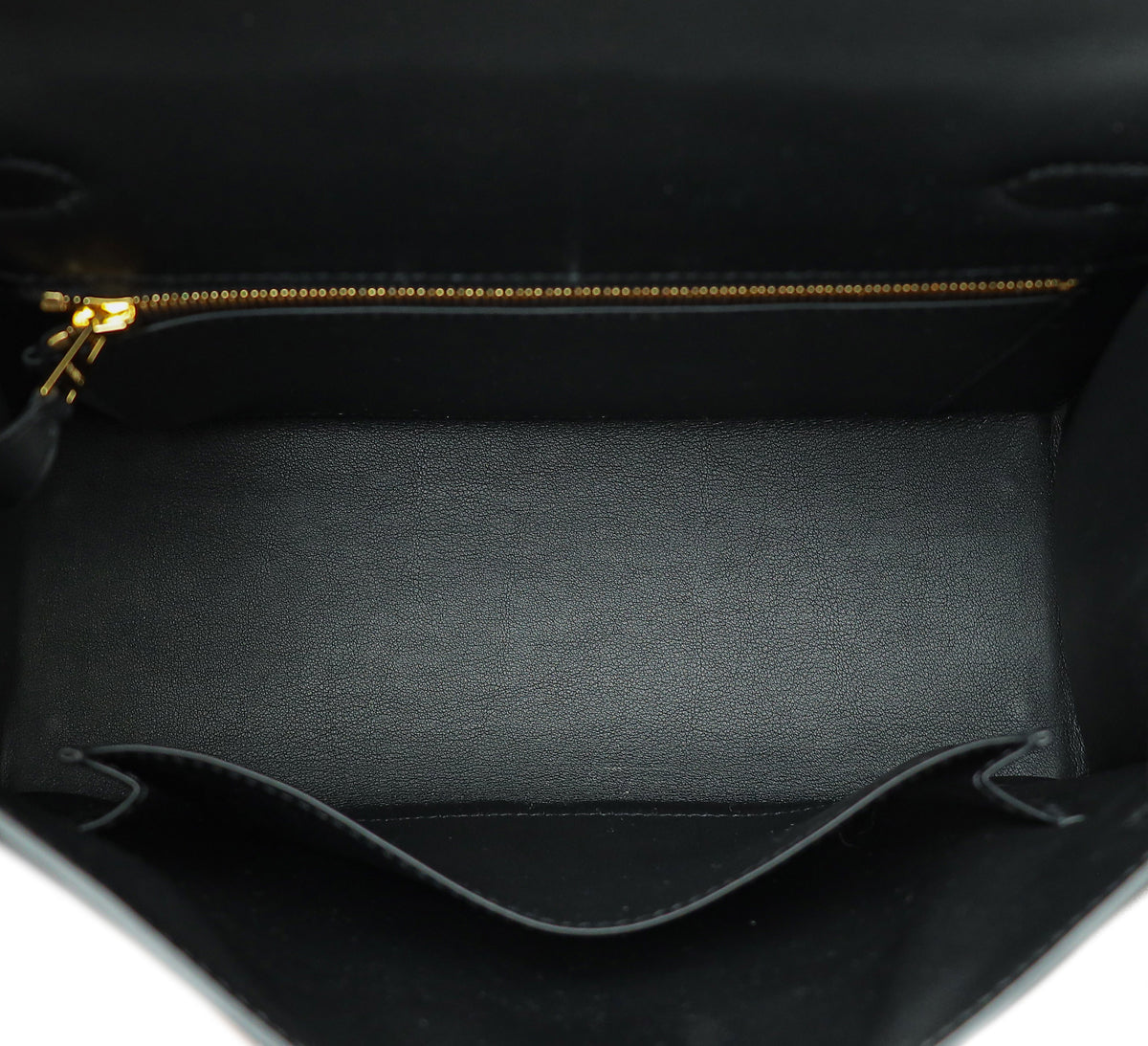 Hermes Noir Swift Padded Sellier Kelly 25 Bag