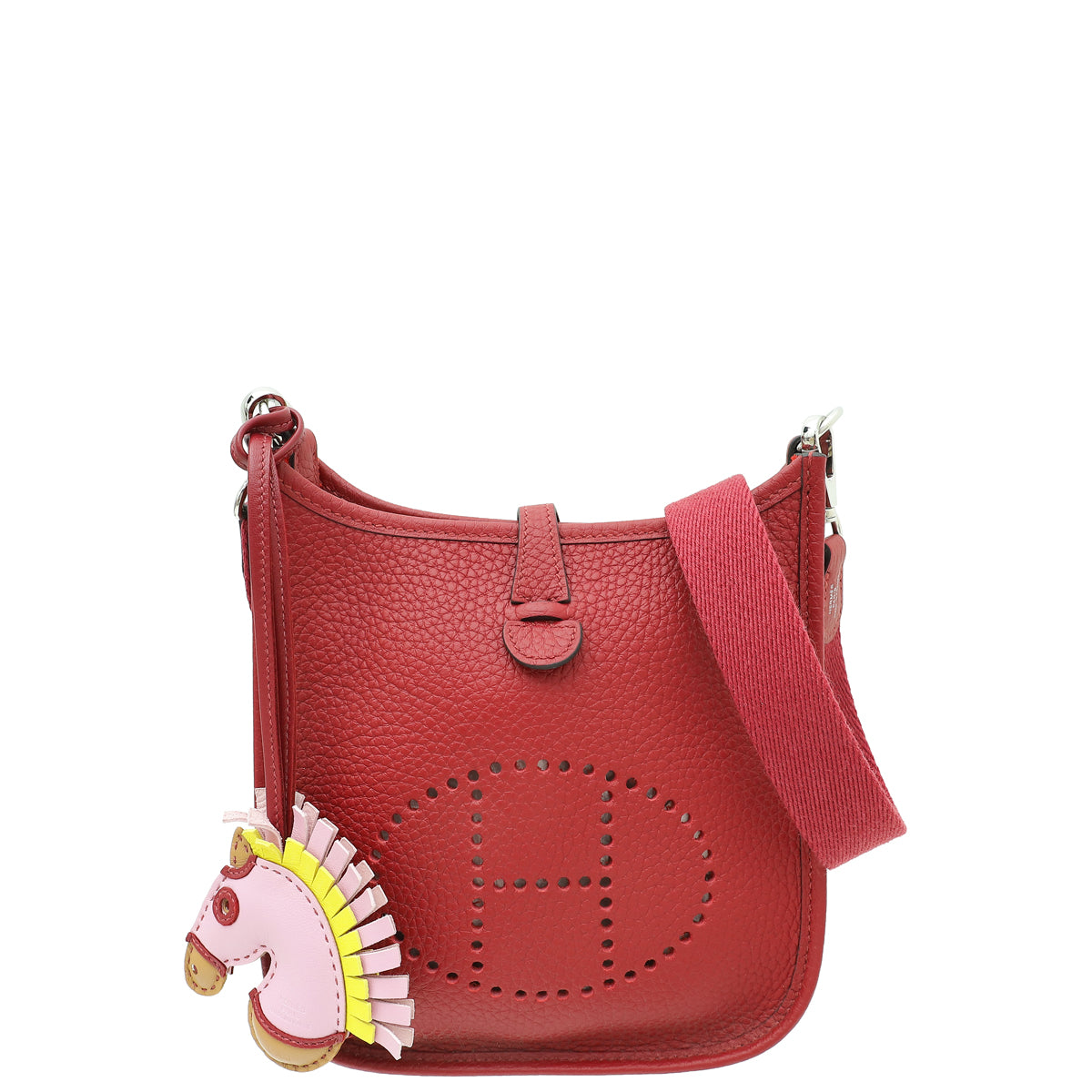 Hermes Rubis Evelyne TPM Bag W/ Geegee Bag Charm