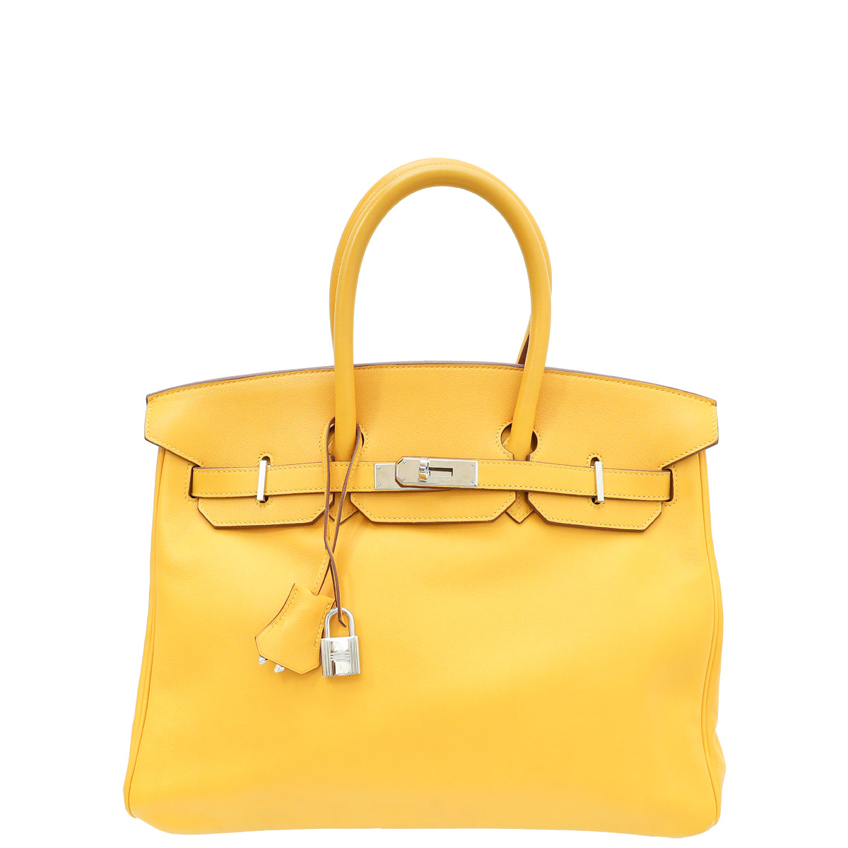 Hermes Jaune De Naples Soleil Birkin 35 Bag